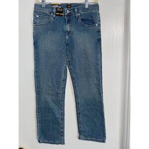 Lee Boy Proof Denim Jeans 18 Husky Regular Fit Straight Leg Adjustable Waistband